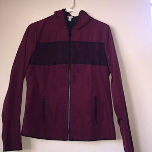 Maroon Guess Windbreaker Size: M